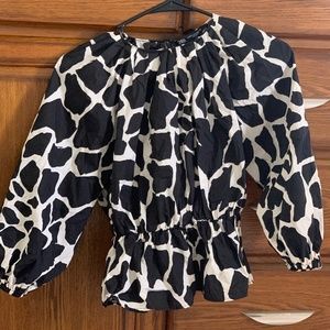 Zara ruffle sleeves top